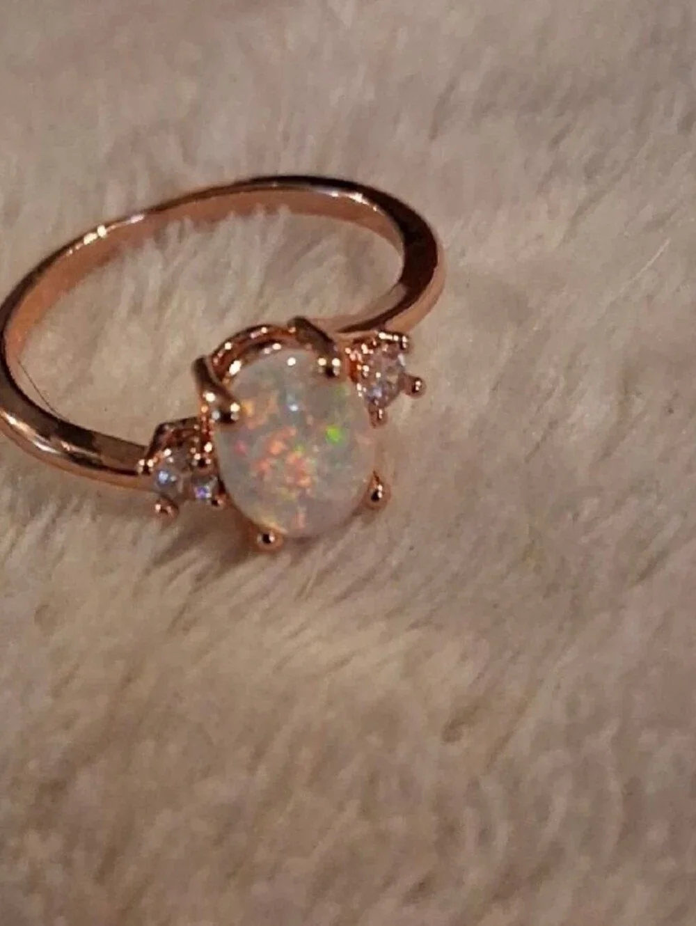 $8 Each Or Bundle 5/$20 Sterling Silver Opal Oval Halo Rings